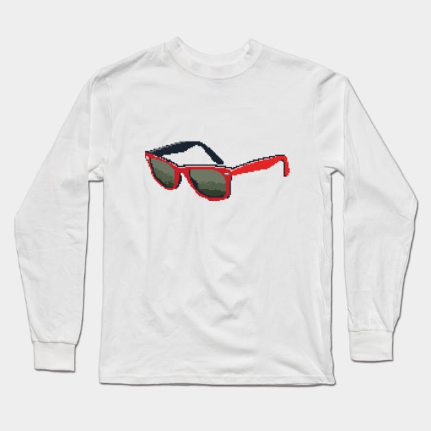 Red Shades Long Sleeve T-Shirt by Sketchet